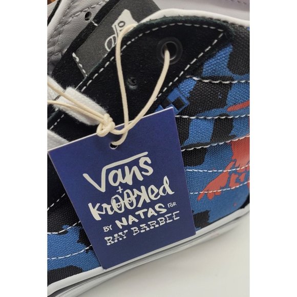 VANS x Krooked by Natas Kaupas for Ray Barbee Sk8-Hi Sneakers VN0A5FCCAPG - Picture 10 of 12